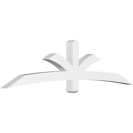Ekena Millwork Davenport Architectural Grade PVC Gable Bracket, 84"W x 21"H x 4"D x 4"F, 6/12 Pitch GBP084X21X0404DAV00
